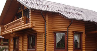 Строительство дома из оцилиндрованного бревна в октябрьском - от 136695 рублей